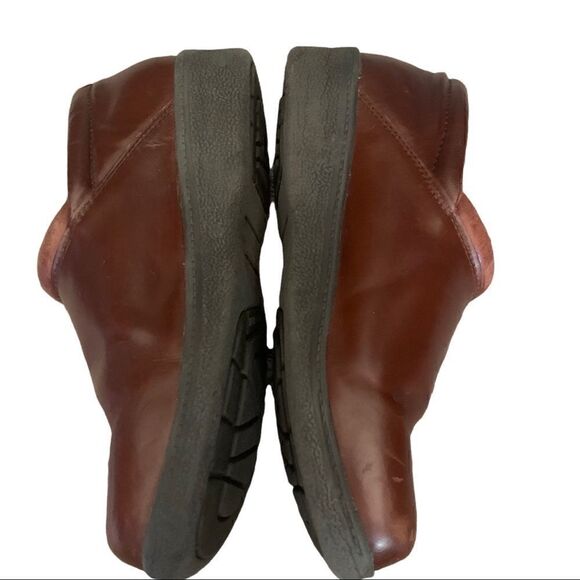 Pothia Rainier 400 Brown Leather Slip On Clogs Size 39 - Picture 5 of 13
